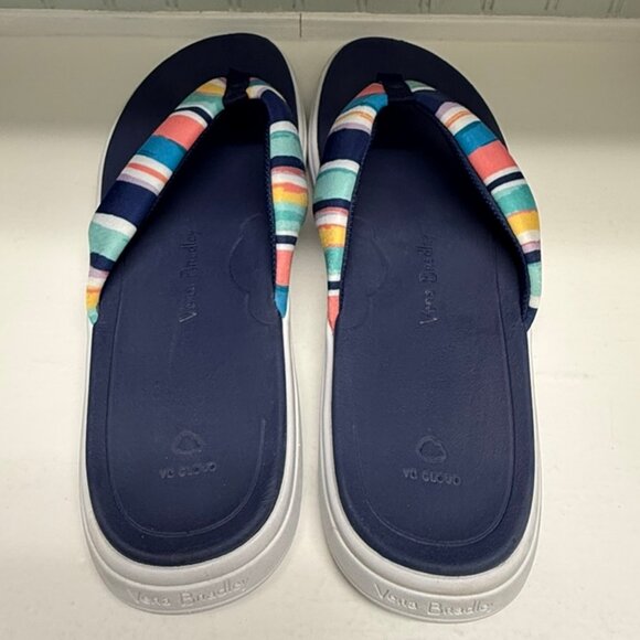 VERA BRADLEY Striped Cloud Sandals Size 10 - Picture 3 of 8